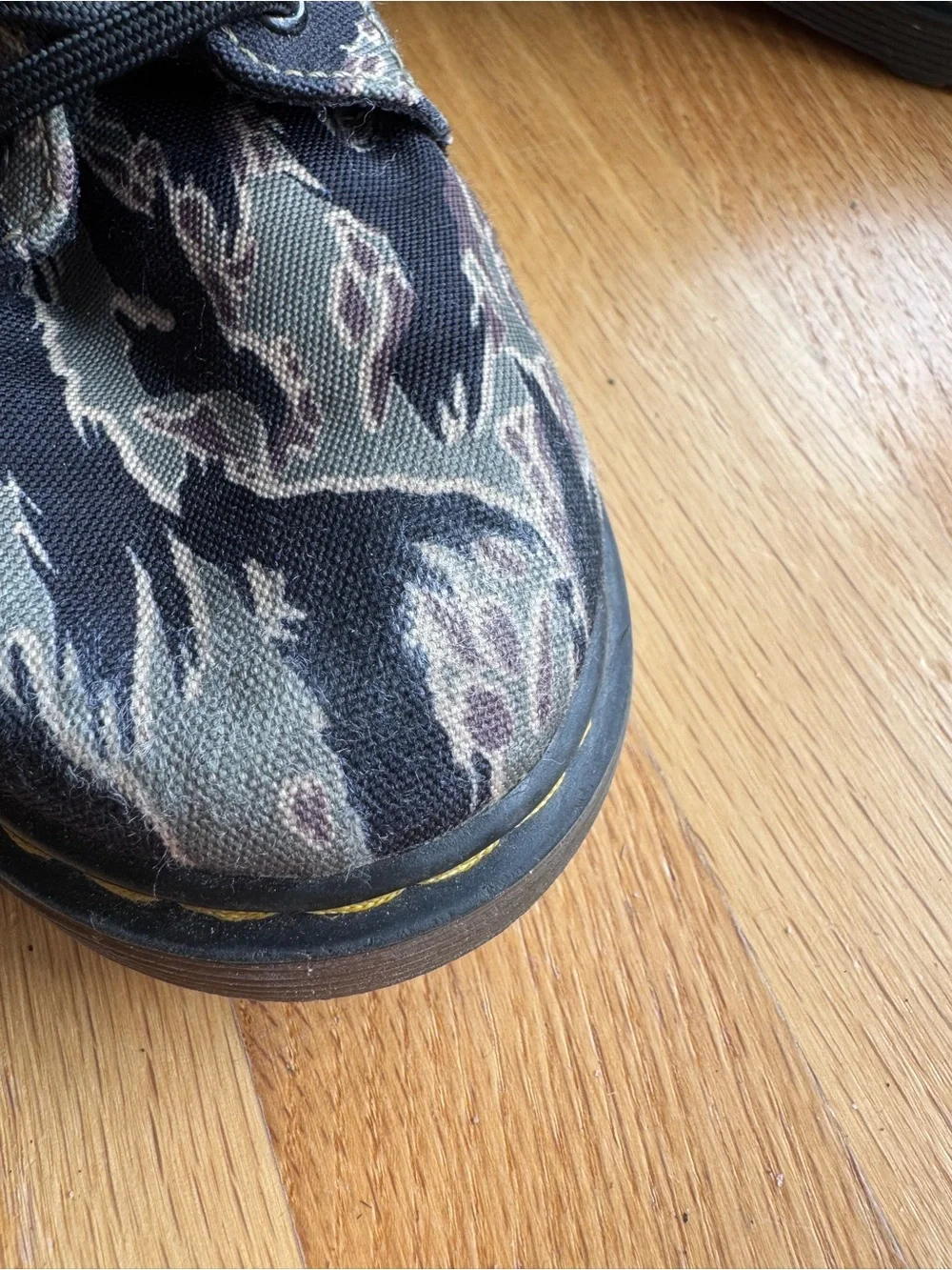 Dr. Martens 1460 Camo Canvas Combat Boots – Kids Size 3